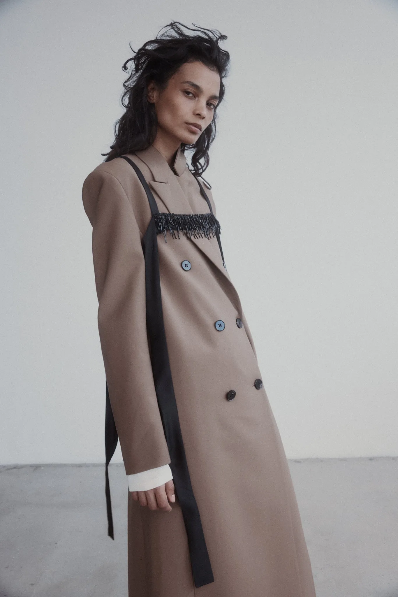 Iona Coat in Wool Suiting sold by Harris Tapper product image thumbnail 5