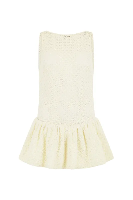 Sirius Top in Knit Lace made by Harris Tapper