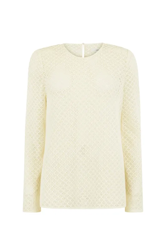 Eva Top in Knit Lace made by Harris Tapper