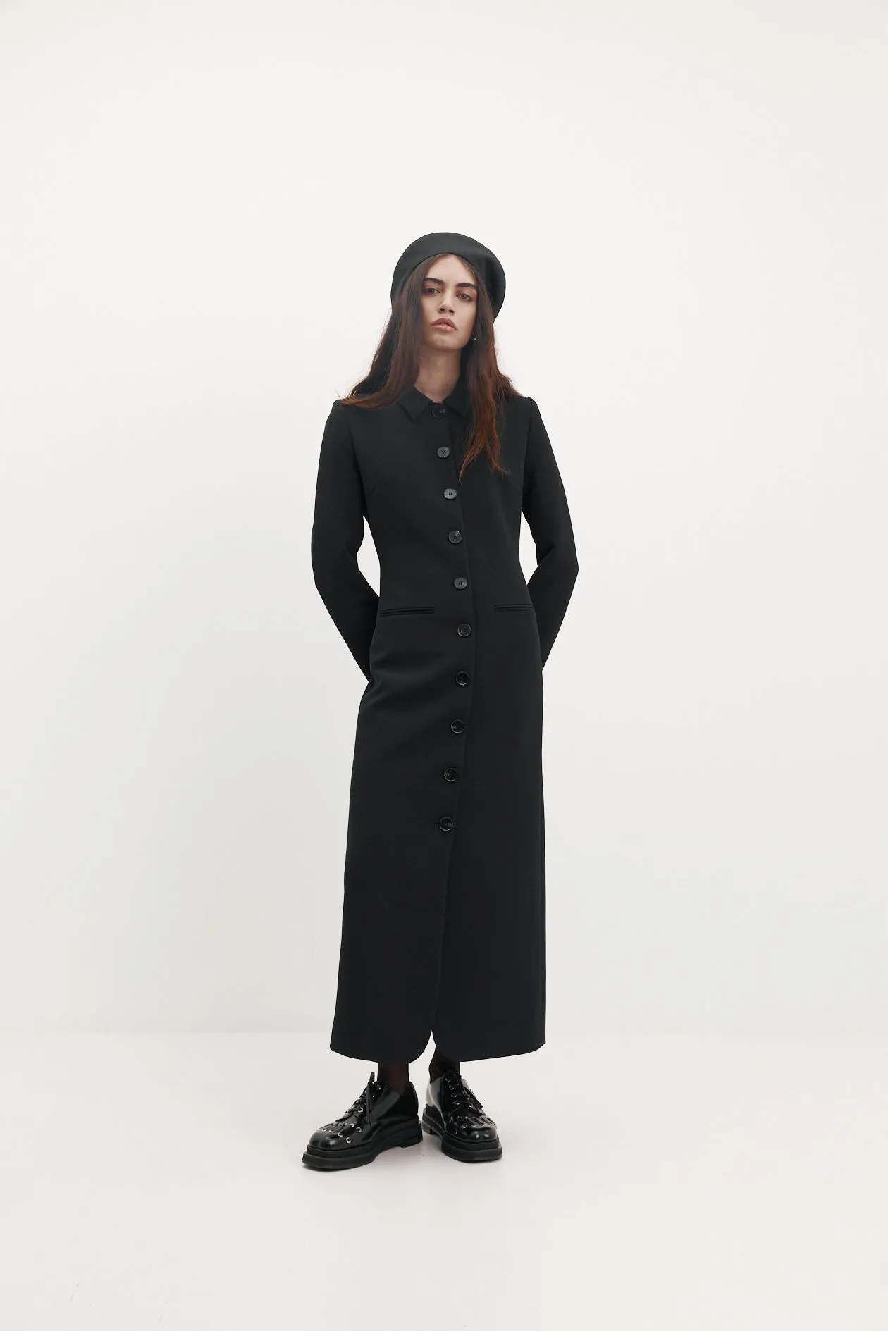 Bardot Coat in Bonded Suiting sold by Harris Tapper product image thumbnail 2