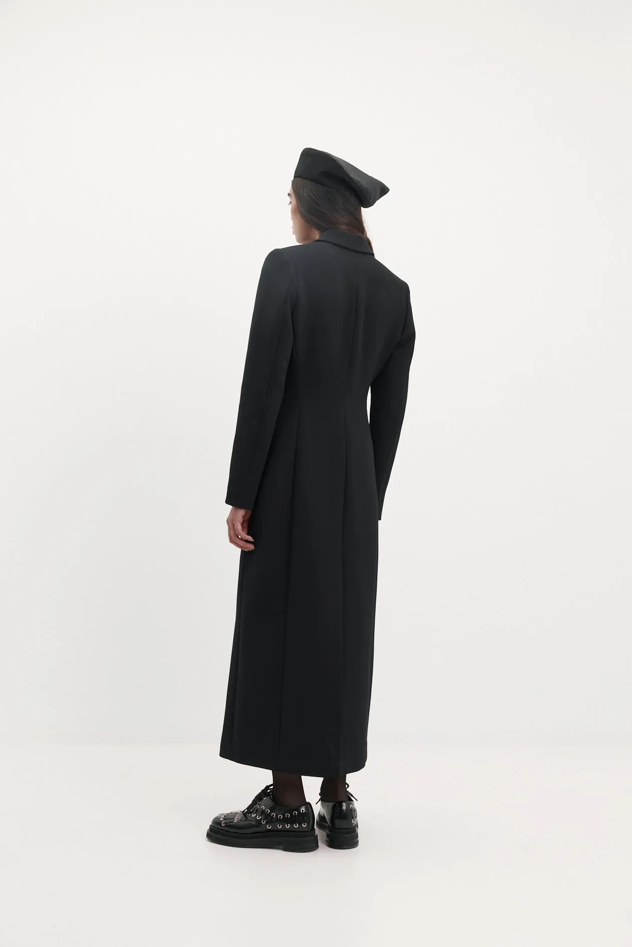 Bardot Coat in Bonded Suiting sold by Harris Tapper product image thumbnail 3