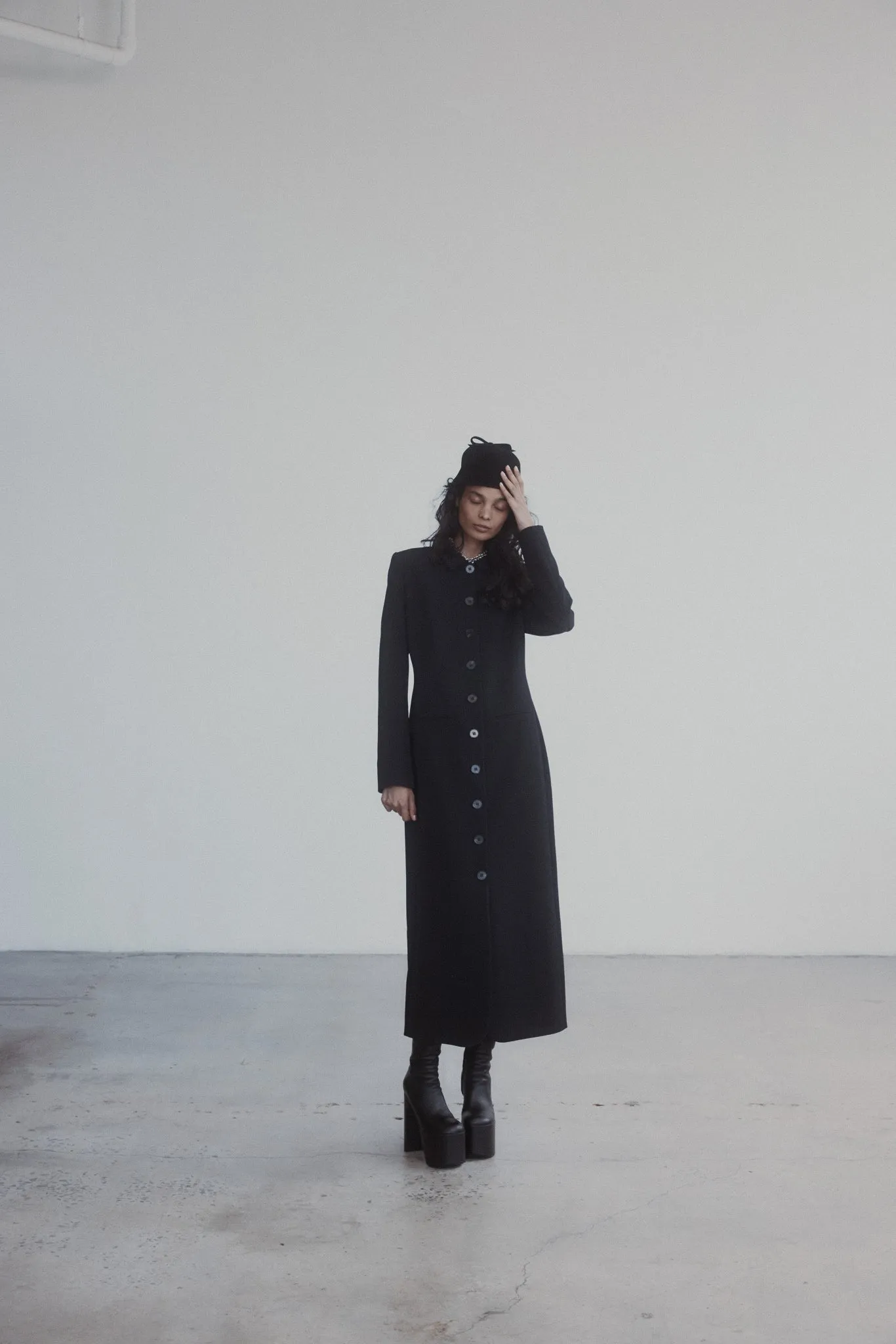 Bardot Coat in Bonded Suiting sold by Harris Tapper product image thumbnail 4
