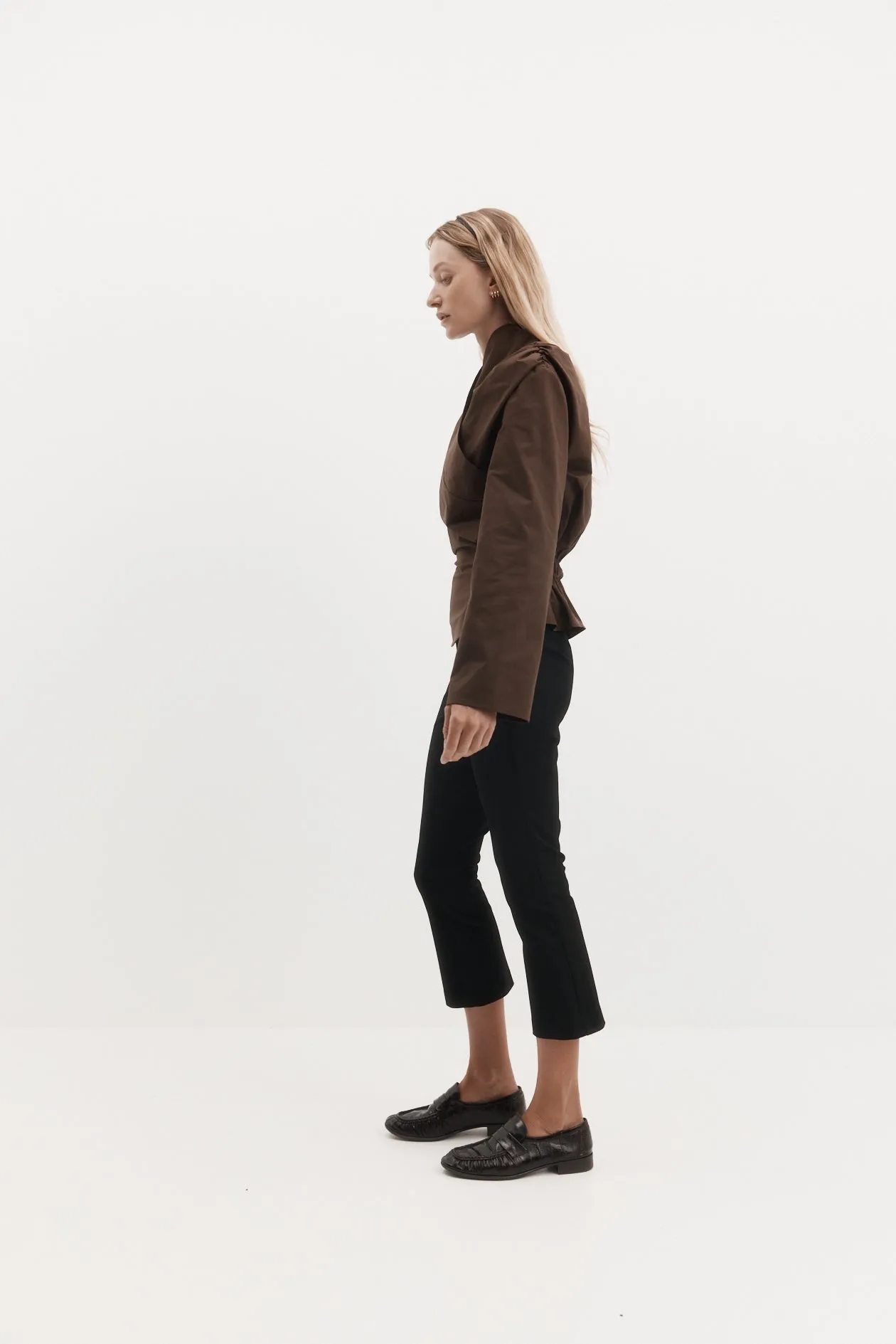 Long Sleeve Chaimberlain Top in Tech Taffeta sold by Harris Tapper product image thumbnail 3