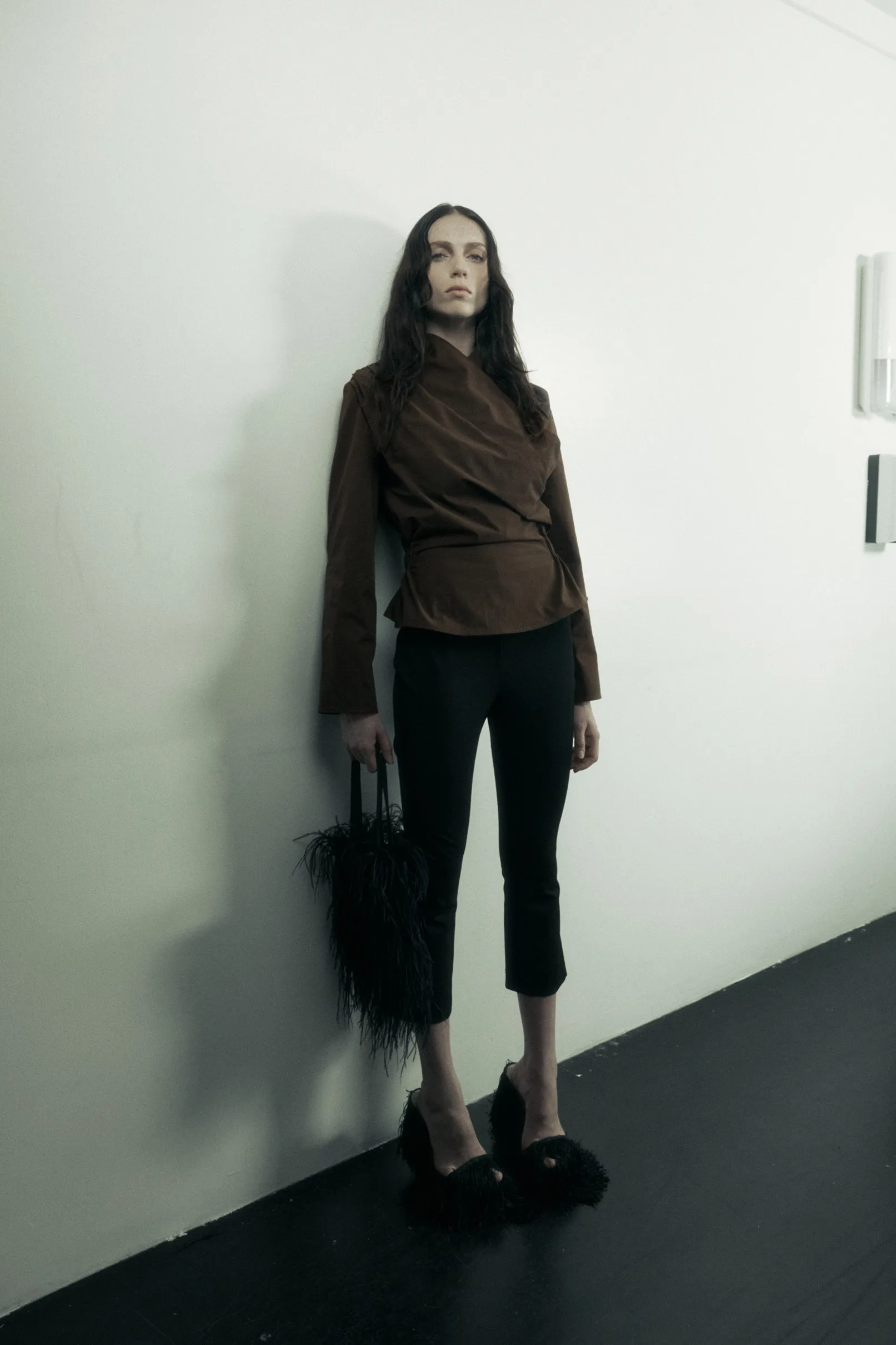 Long Sleeve Chaimberlain Top in Tech Taffeta sold by Harris Tapper product image thumbnail 5