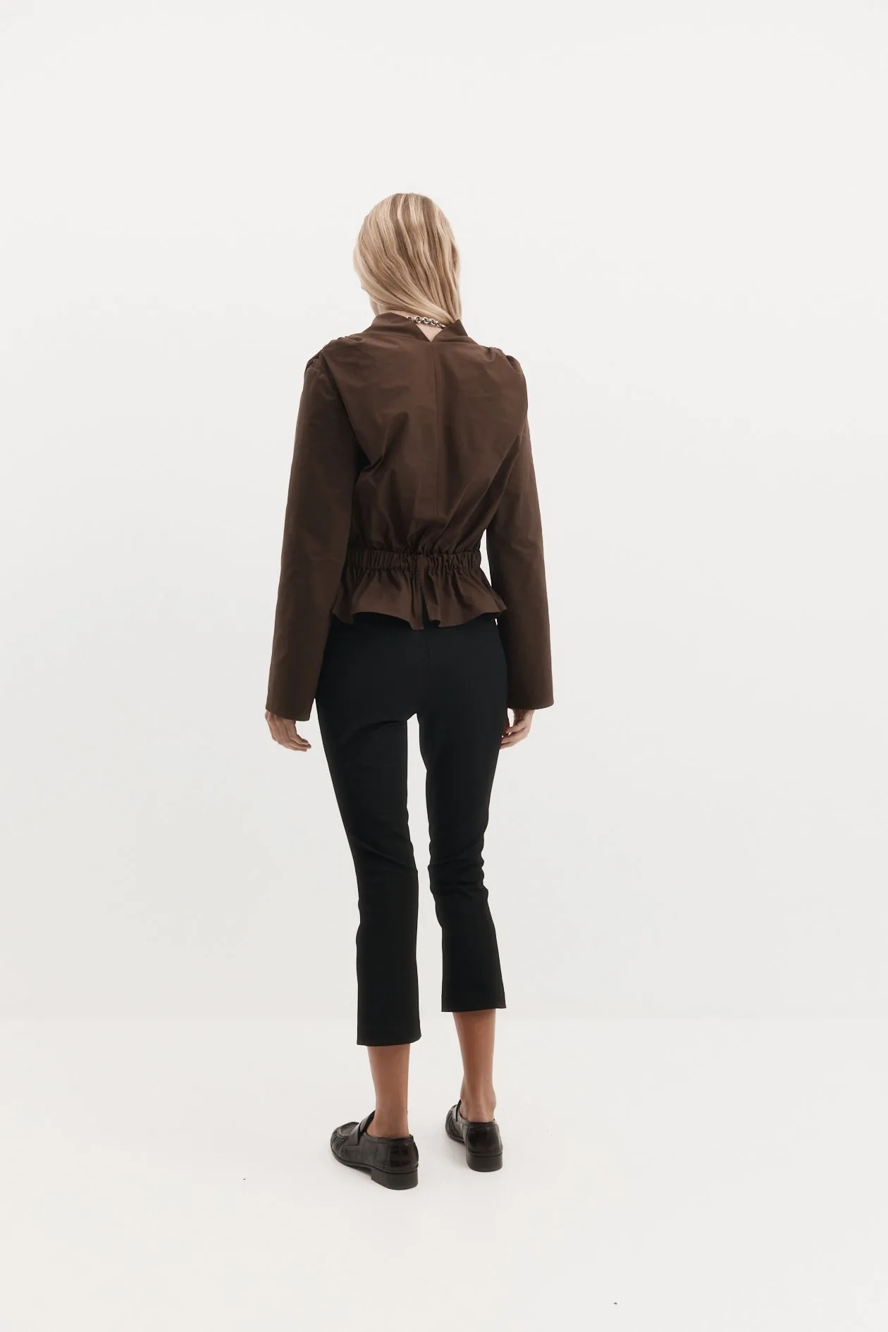 Long Sleeve Chaimberlain Top in Tech Taffeta sold by Harris Tapper product image thumbnail 4