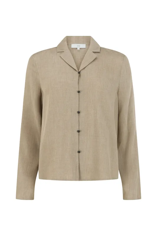 Iris Shirt in Tencel Twill made by Harris Tapper