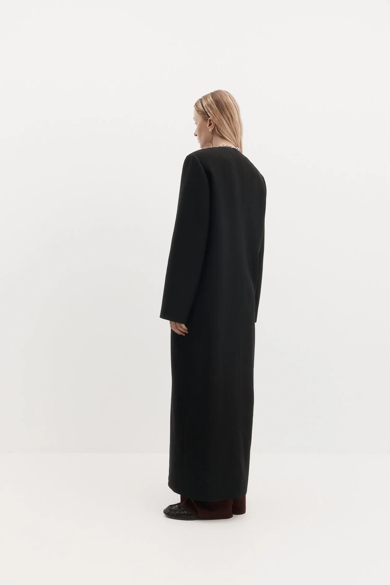 Eileen Coat in Wool Tencel Suiting sold by Harris Tapper product image thumbnail 3