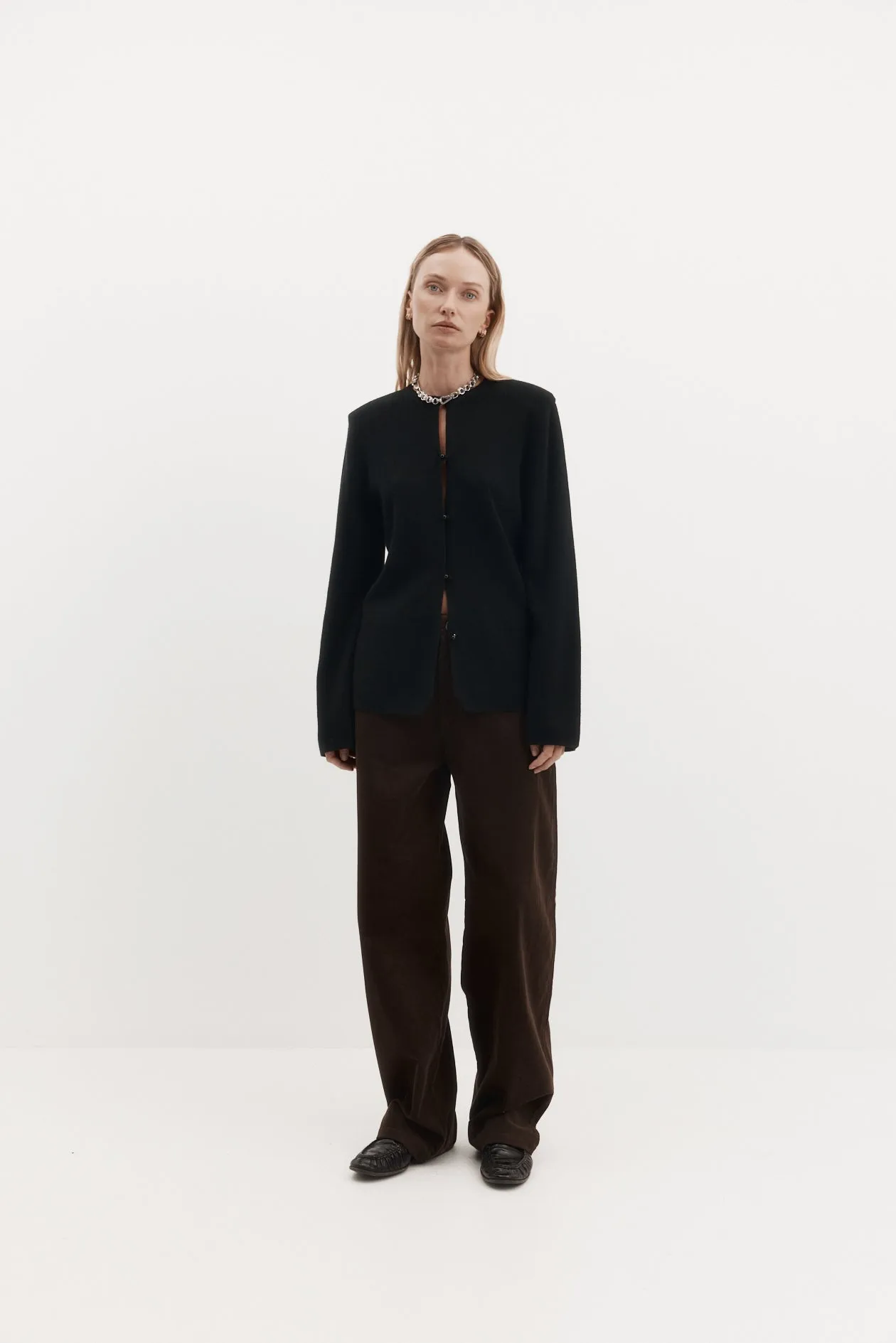 Violetta Cardigan in Wool Cashmere sold by Harris Tapper product image thumbnail 2
