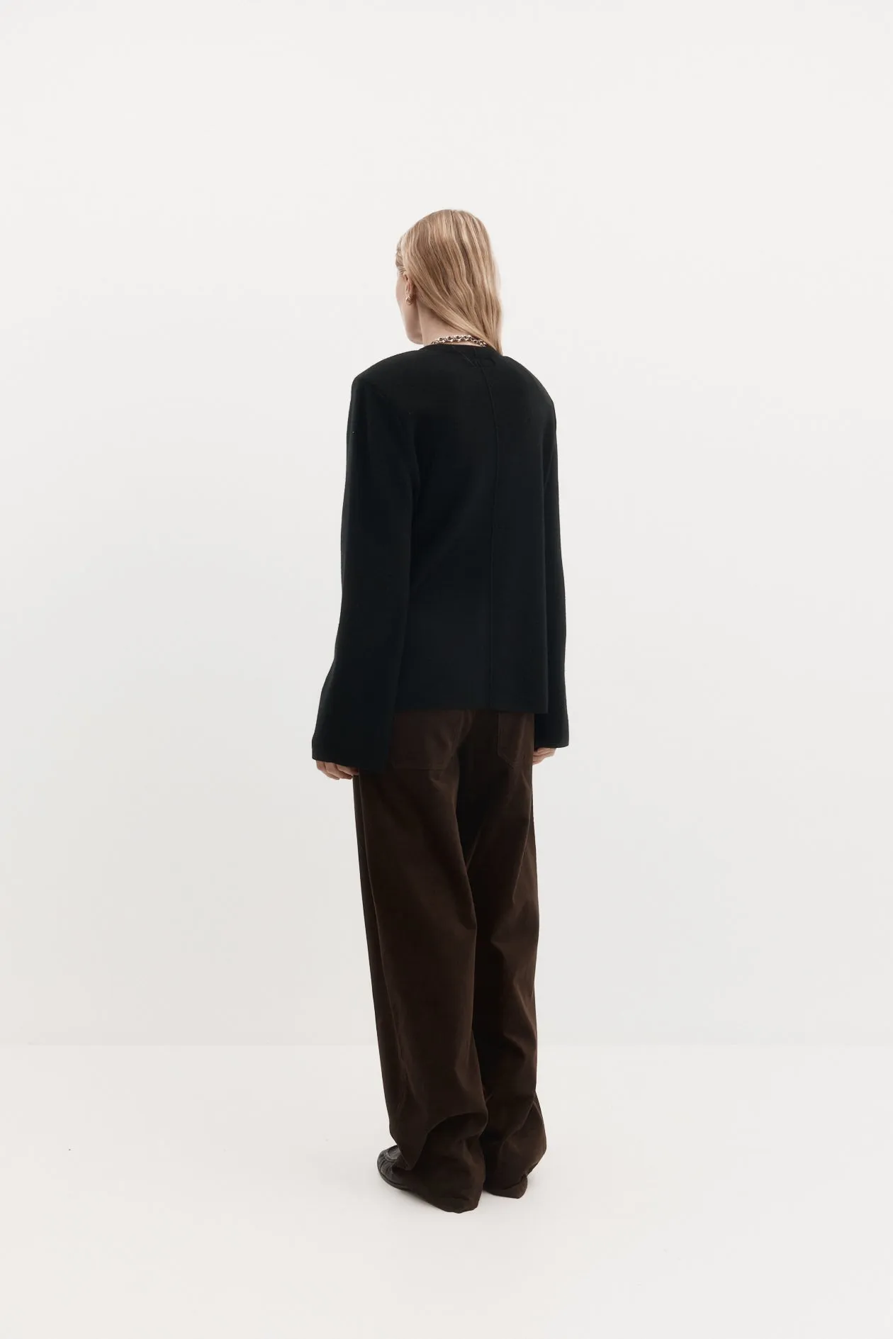 Violetta Cardigan in Wool Cashmere sold by Harris Tapper product image thumbnail 3