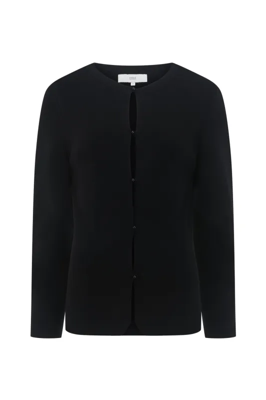 Violetta Cardigan in Wool Cashmere made by Harris Tapper