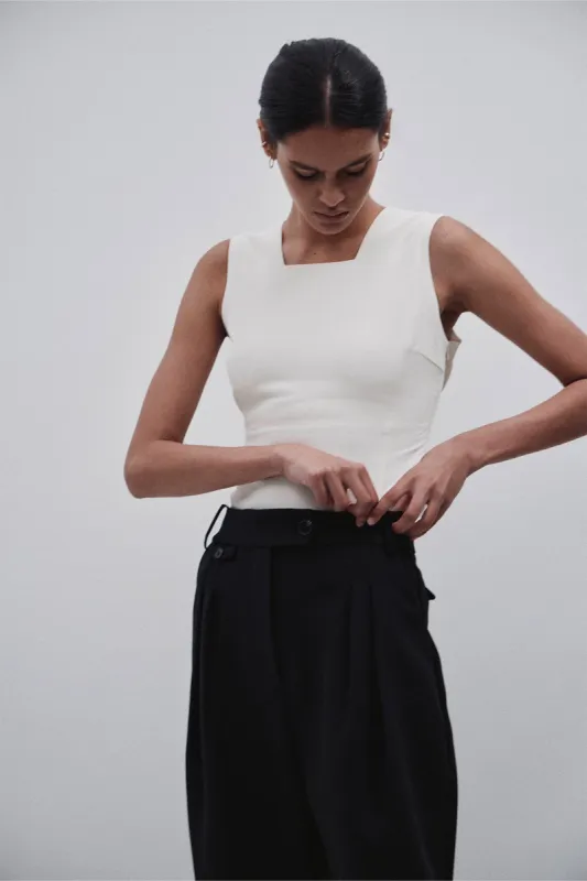 Antonia Top Ivory sold by Harris Tapper