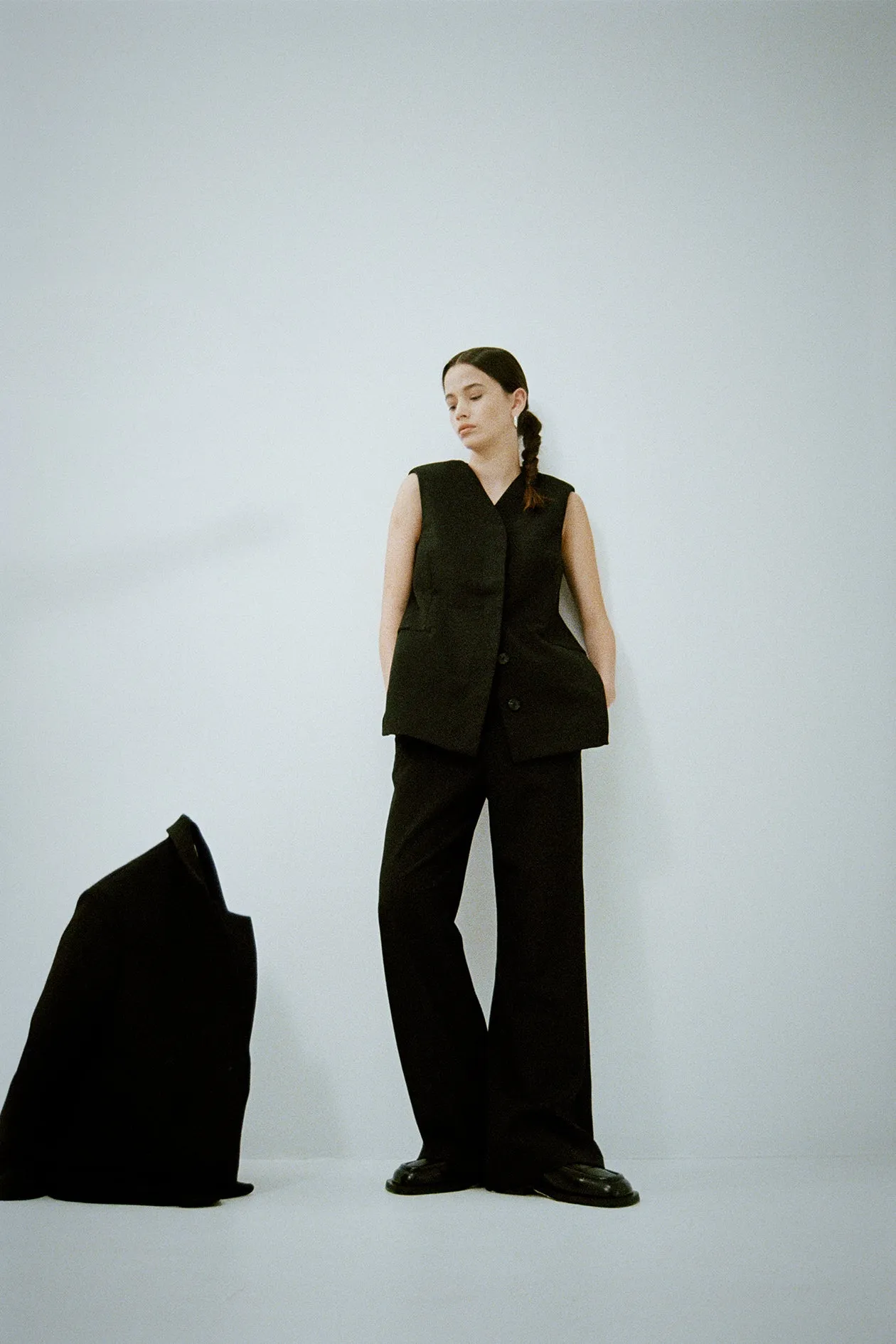 Tuxedo Trouser Black sold by Harris Tapper product image thumbnail 2