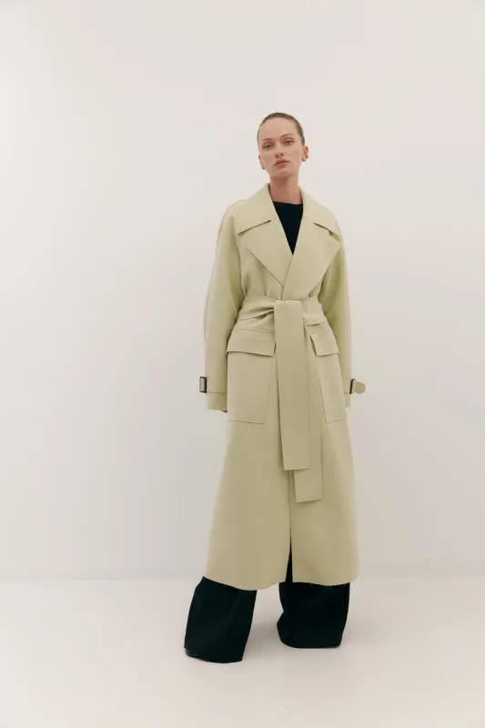 Miller Trench Pear sold by Harris Tapper