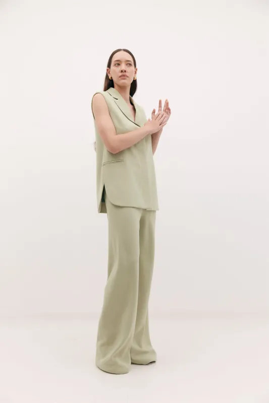Irving Trouser Moss Green sold by Harris Tapper