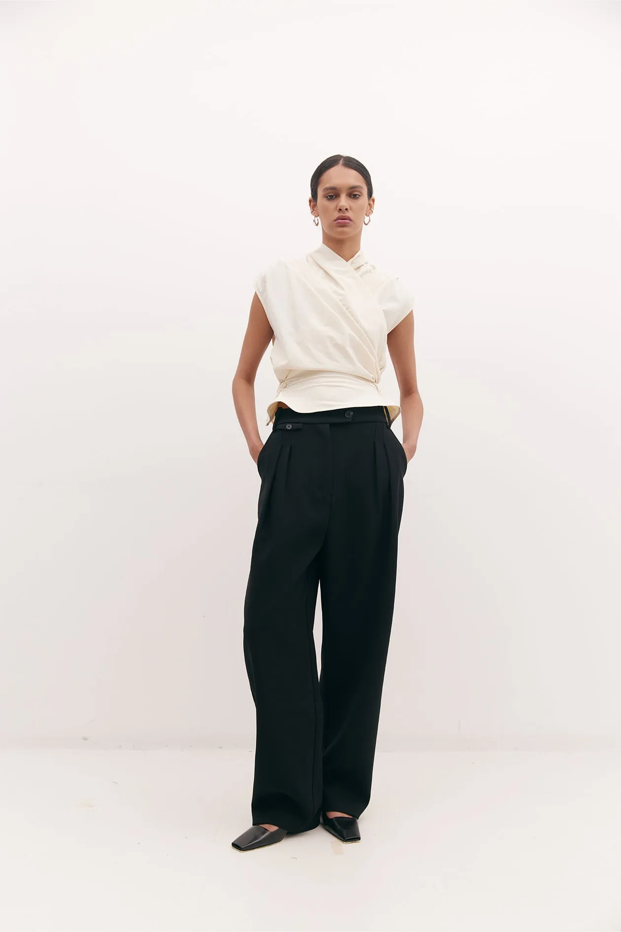 Chaimberlain Top in Nylon sold by Harris Tapper