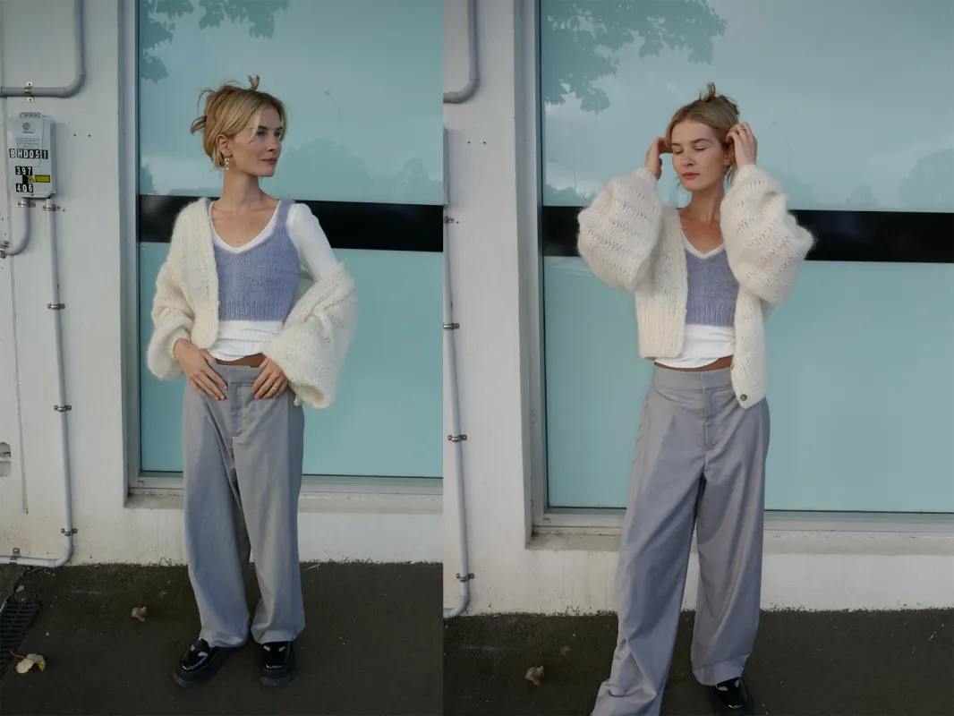 ANNIE CARDIGAN CREAM sold by Frisson Knits