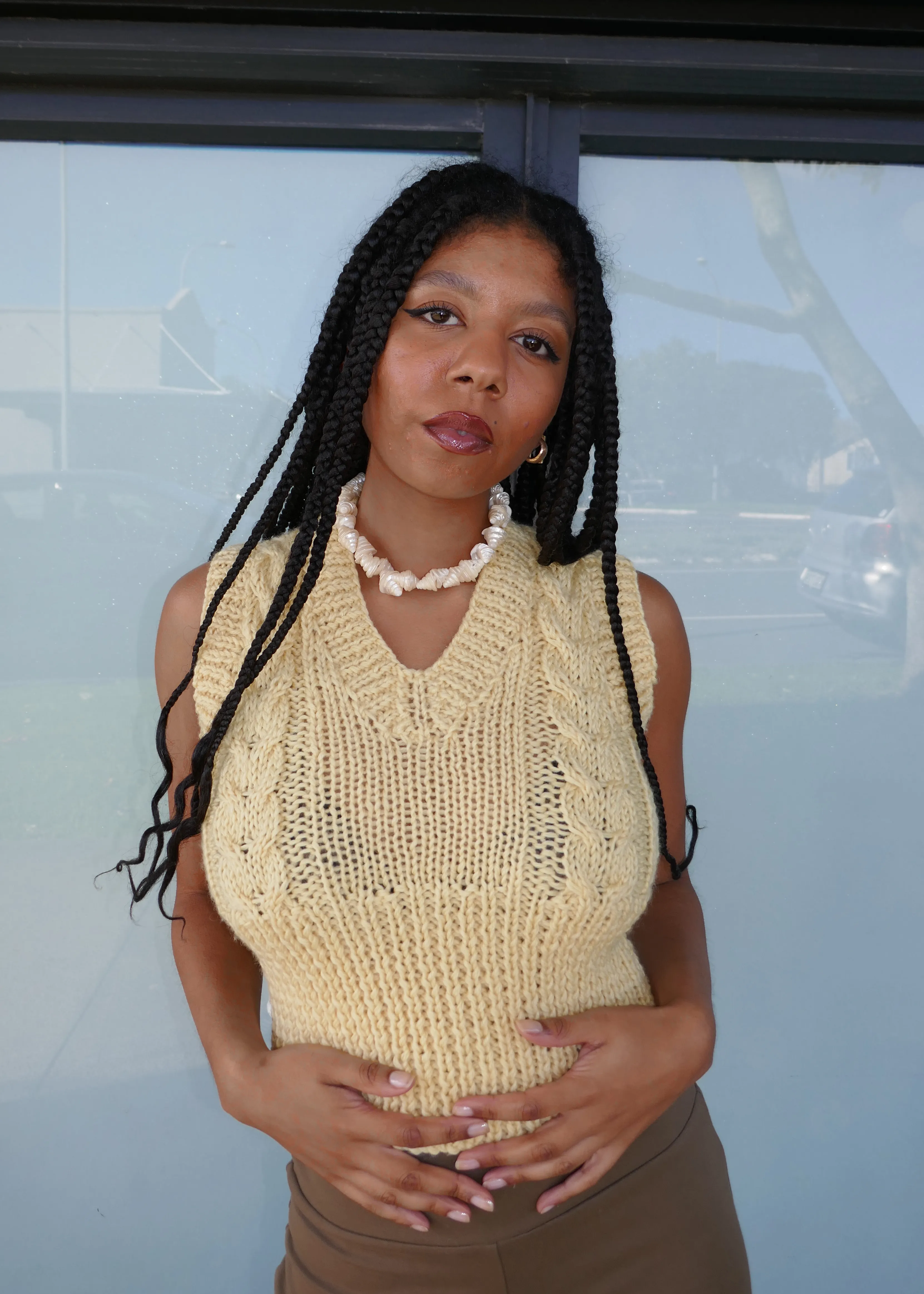 MIA VEST YELLOW (PRE ORDER) sold by Frisson Knits product image thumbnail 5