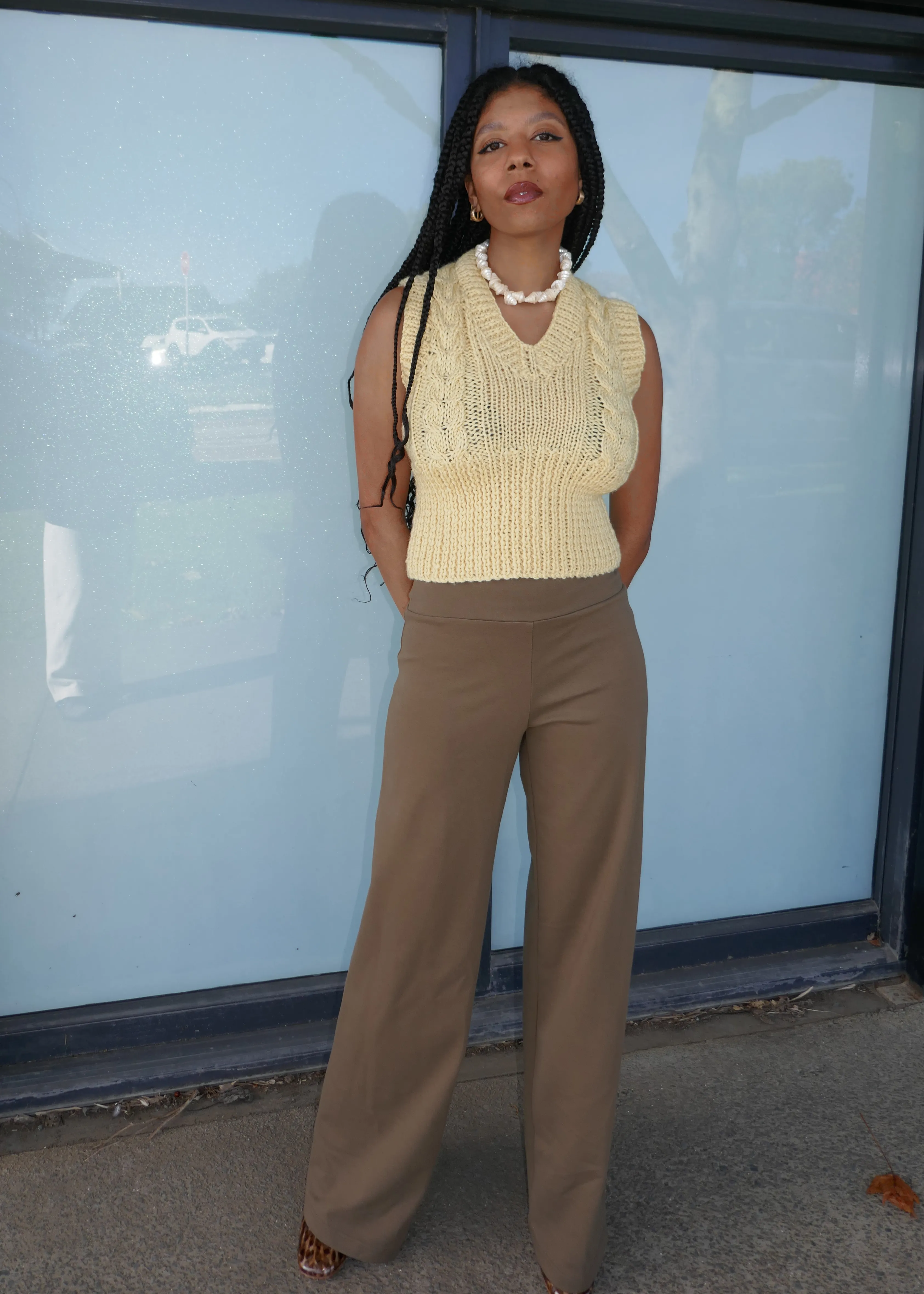 MIA VEST YELLOW (PRE ORDER) sold by Frisson Knits product image thumbnail 4