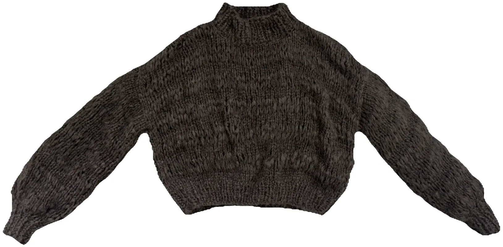CREW NECK CHOCOLATE (READY TO SHIP) sold by Frisson Knits
