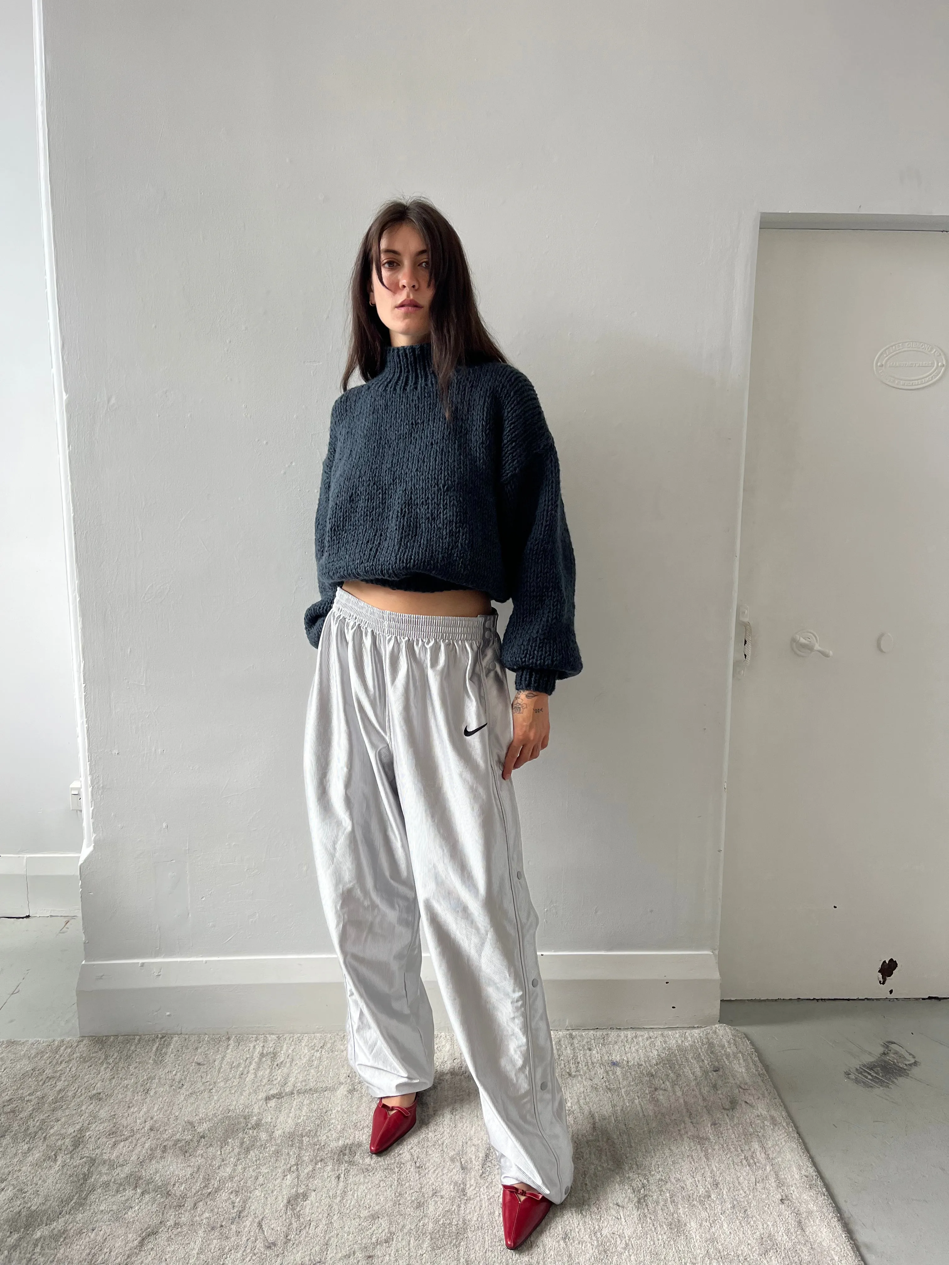 FUNNEL NECK CHARCOAL sold by Frisson Knits product image thumbnail 5