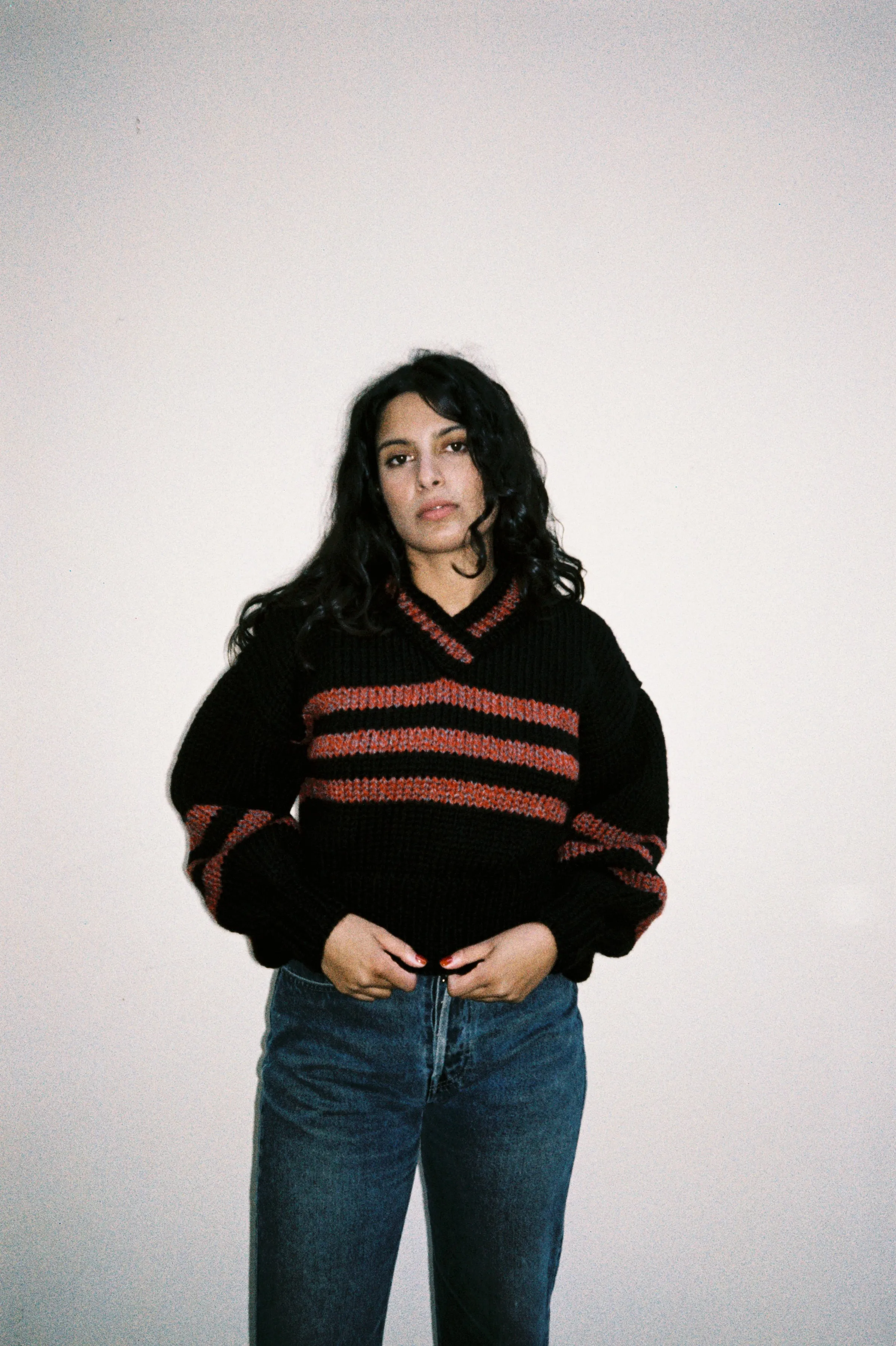 SARAH SWEATER BLACK AND RED (AVAILABLE 31.01.25) sold by Frisson Knits product image thumbnail 2