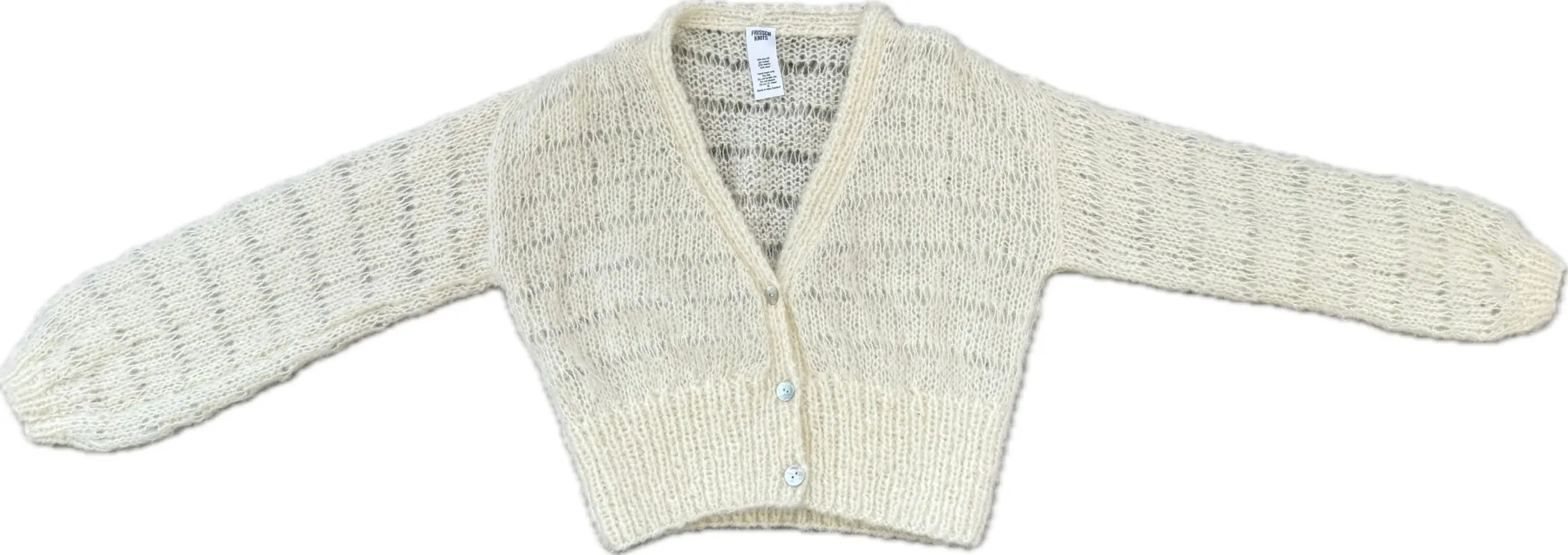ANNIE CARDIGAN CREAM sold by Frisson Knits