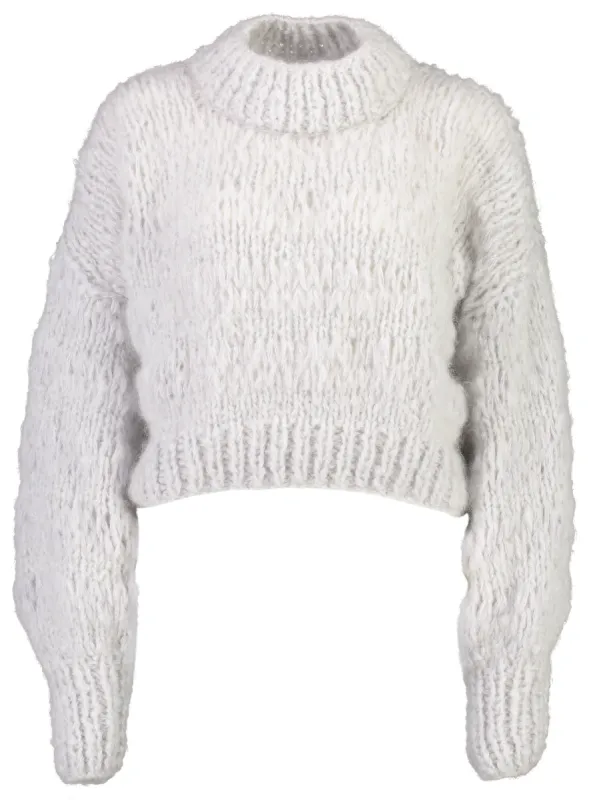 ISABELLA SWEATER SILVER sold by Frisson Knits