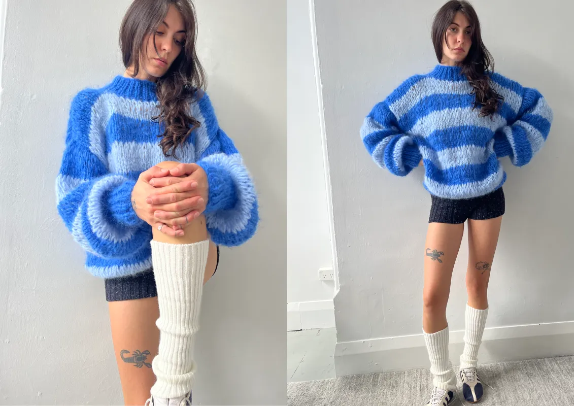 OVERSIZED CREW NECK (MADE TO ORDER) sold by Frisson Knits