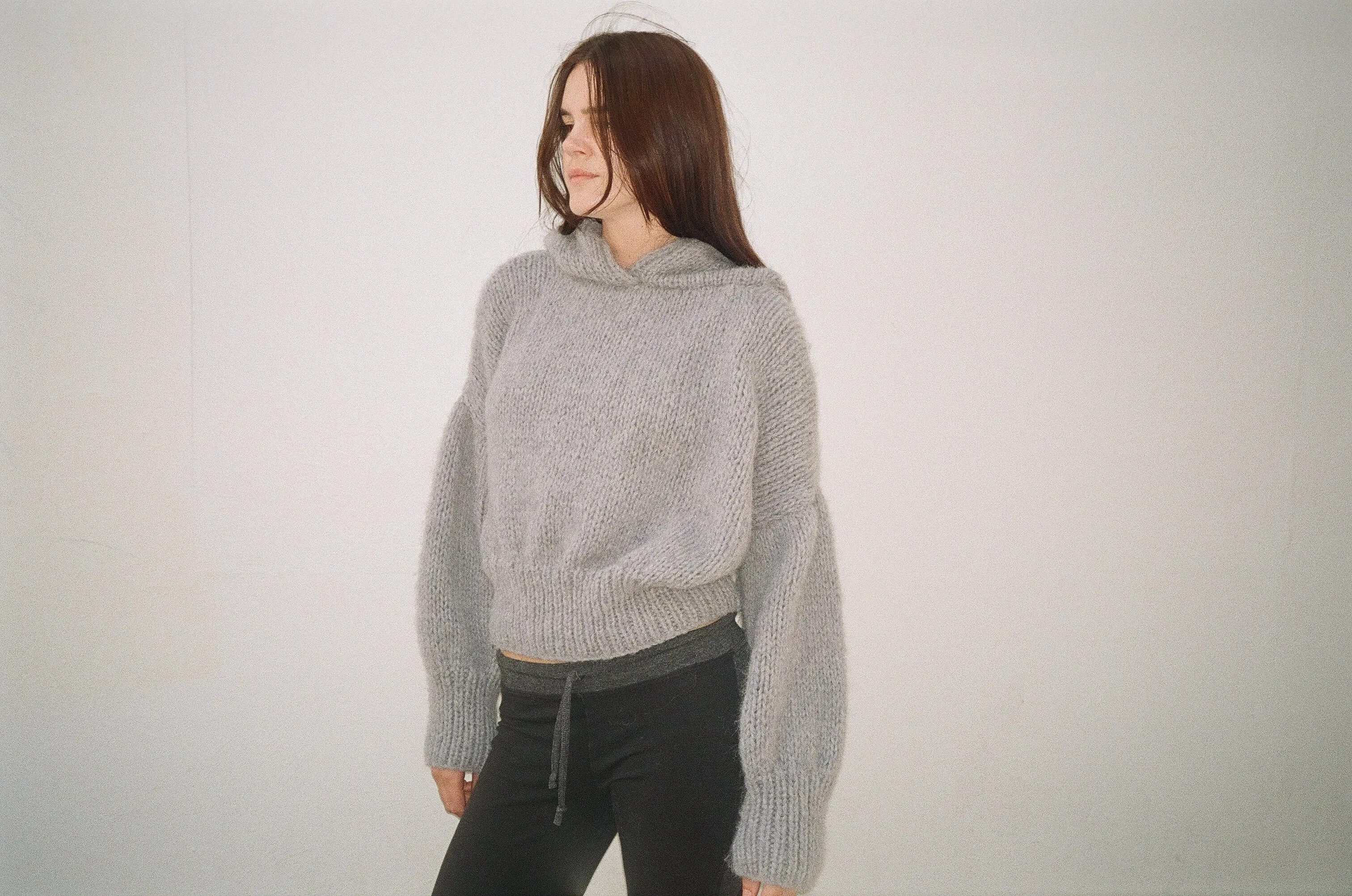 NINA HOODIE GREY sold by Frisson Knits product image thumbnail 3