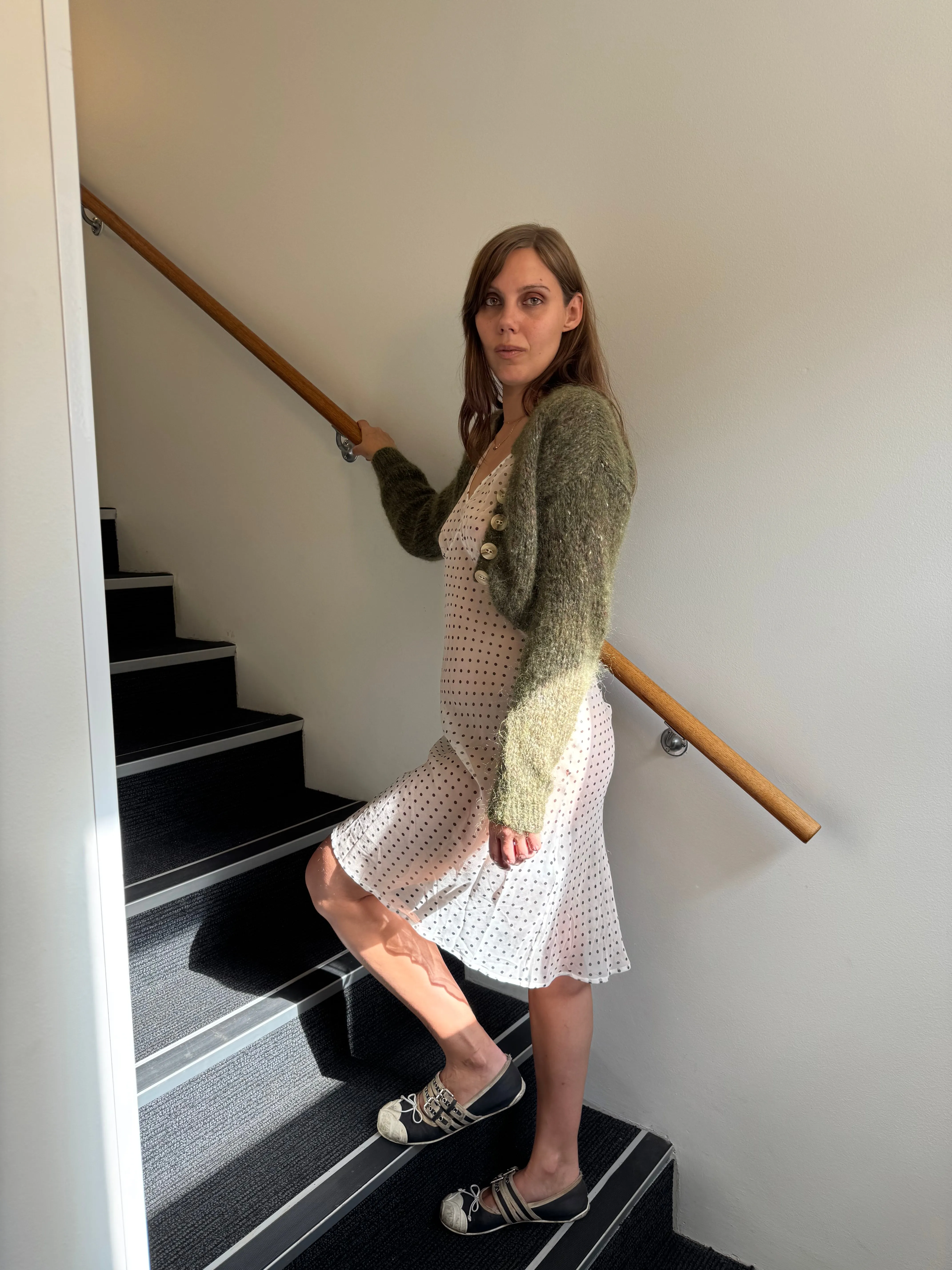 MINNIE CARDIGAN SPEAKLE TAUPE sold by Frisson Knits product image thumbnail 2