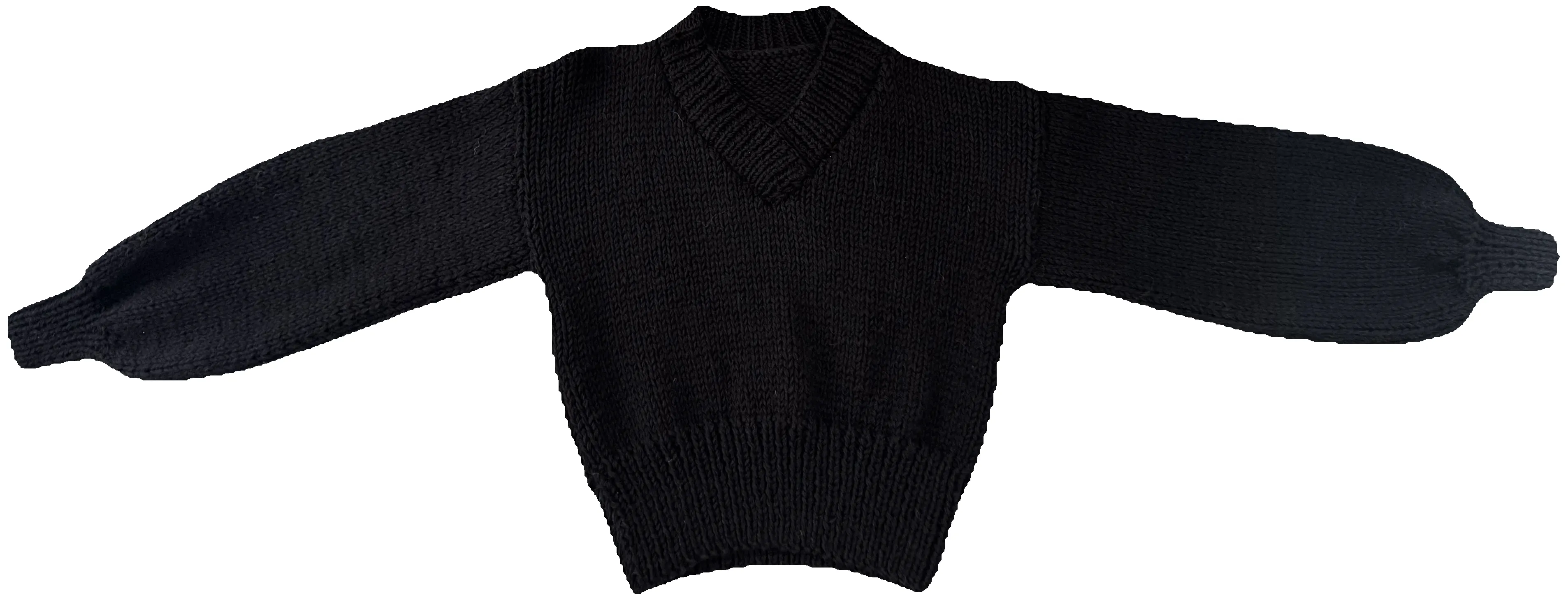 SARAH SWEATER BLACK sold by Frisson Knits