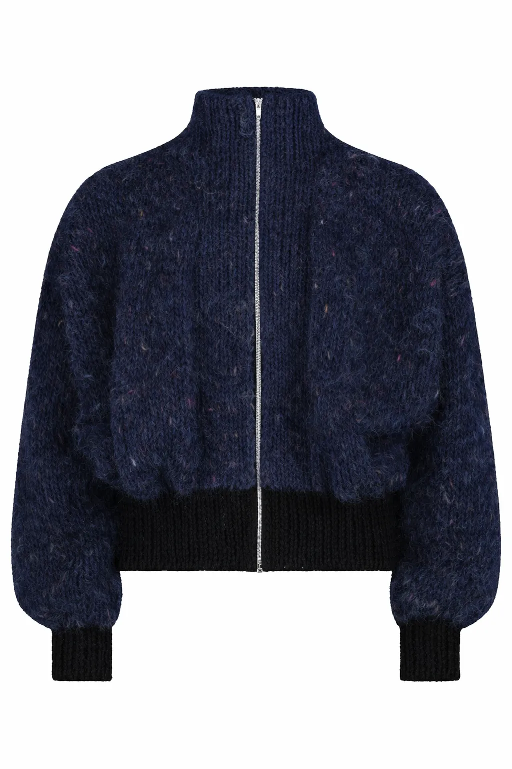 ROMA BOMBER NAVY sold by Frisson Knits