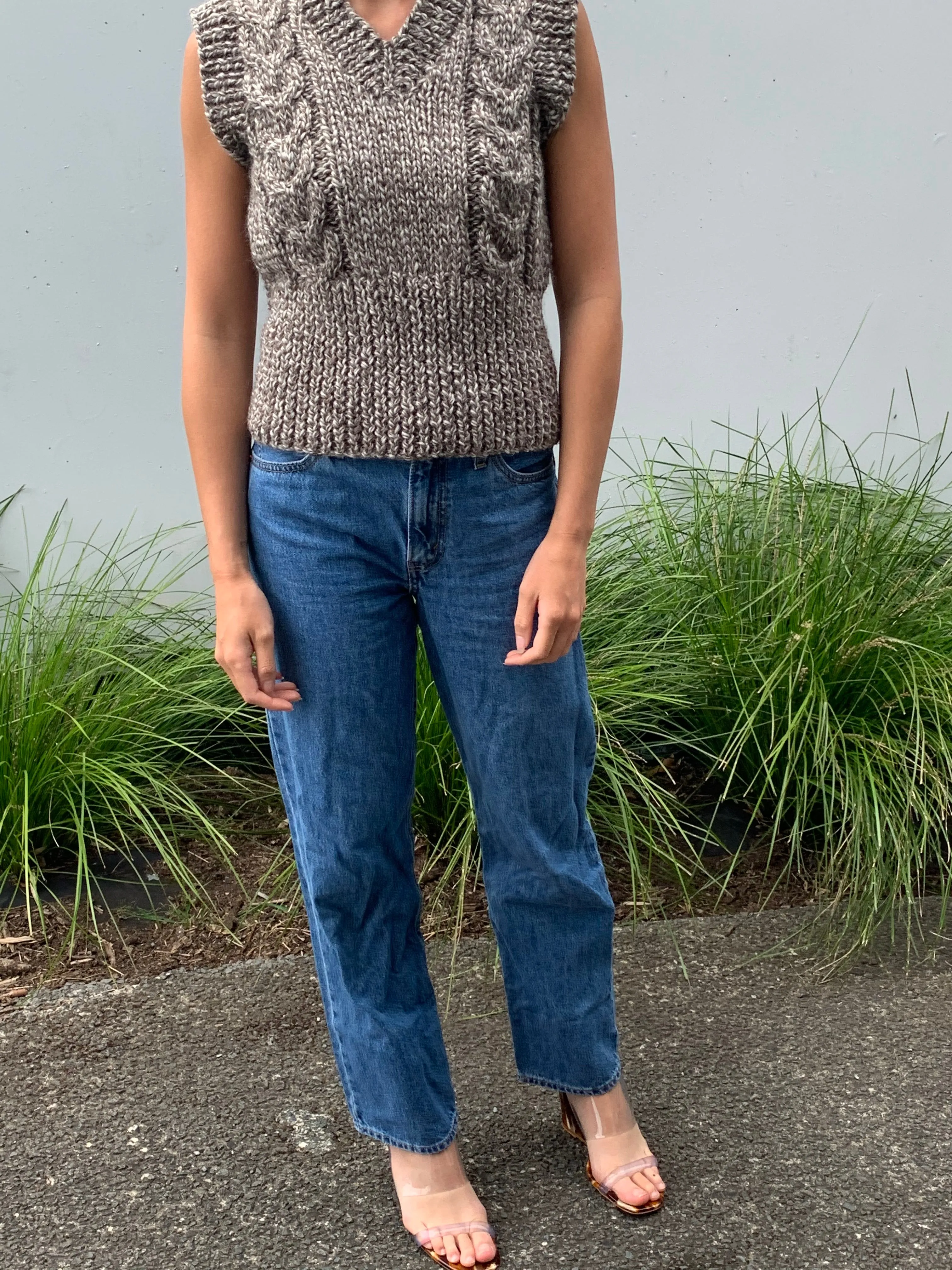MIA VEST MOCHA sold by Frisson Knits product image thumbnail 2
