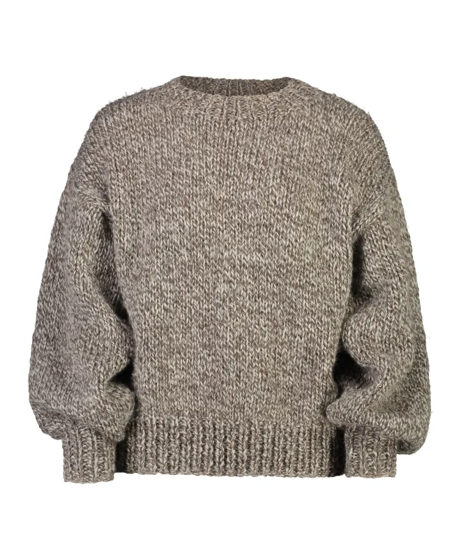GRANDAD SWEATER MOCHA made by Frisson Knits