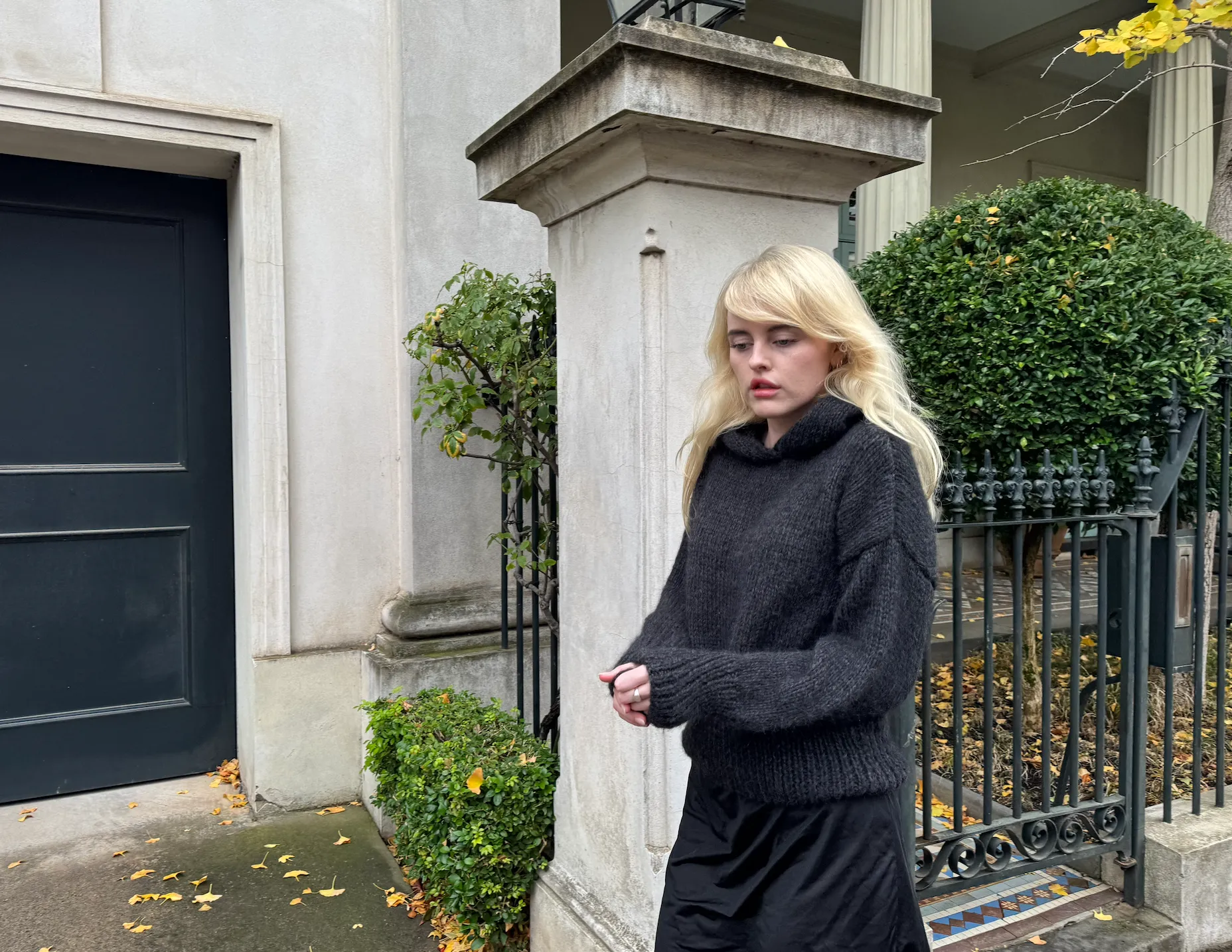 NINA HOODIE CHARCOAL sold by Frisson Knits product image thumbnail 4