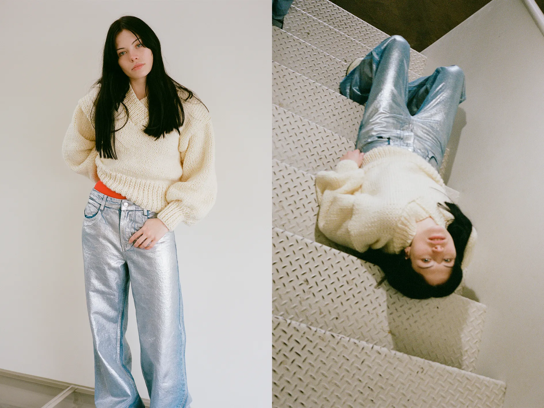 SARAH SWEATER CREAM sold by Frisson Knits