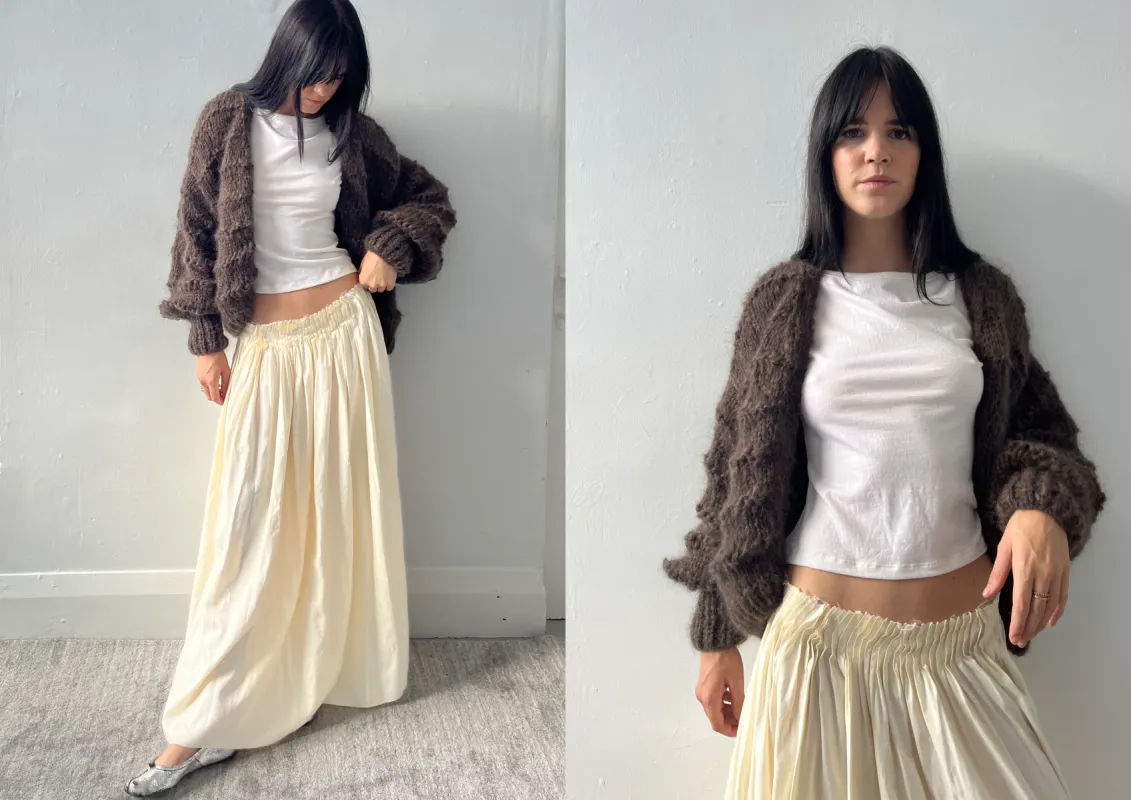 BECCA CARDIGAN CHOCOLATE sold by Frisson Knits