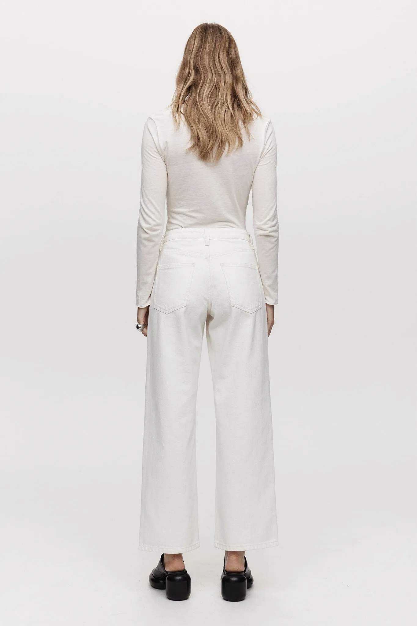 WIDE LEG JEAN - IVORY sold by Marle product image thumbnail 5