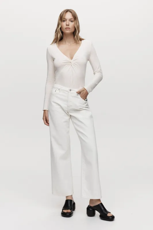WIDE LEG JEAN - IVORY sold by Marle