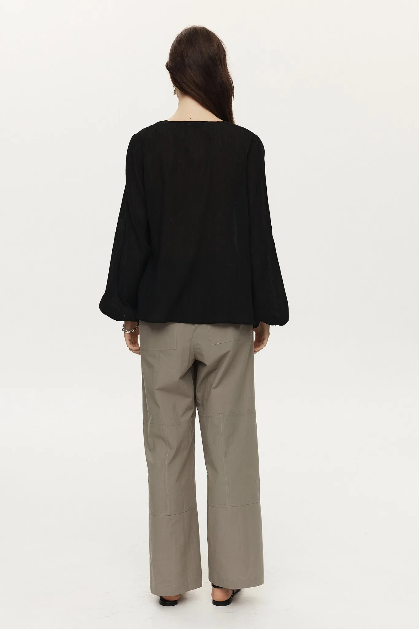 DELLA TOP - BLACK sold by Marle product image thumbnail 4