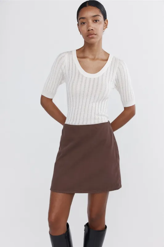 ELKA SKIRT - WASHED PLUM sold by Marle