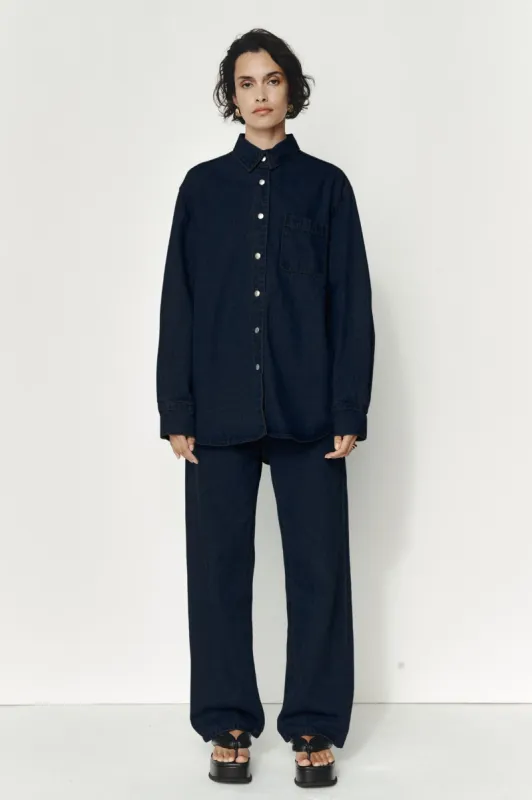 ALFALFA SHIRT - INDIGO sold by Marle