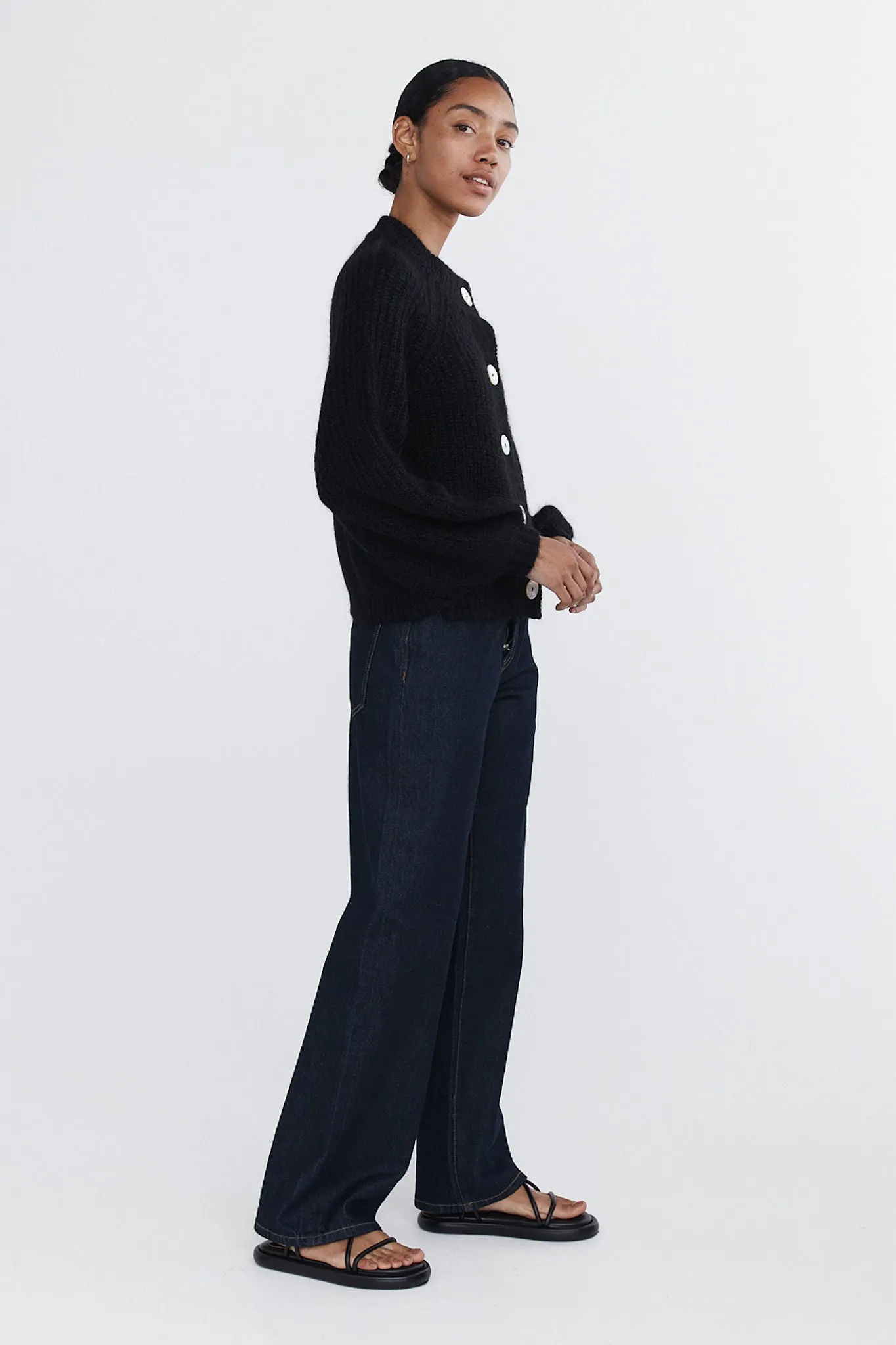 CAIT CARDIGAN - BLACK sold by Marle product image thumbnail 2