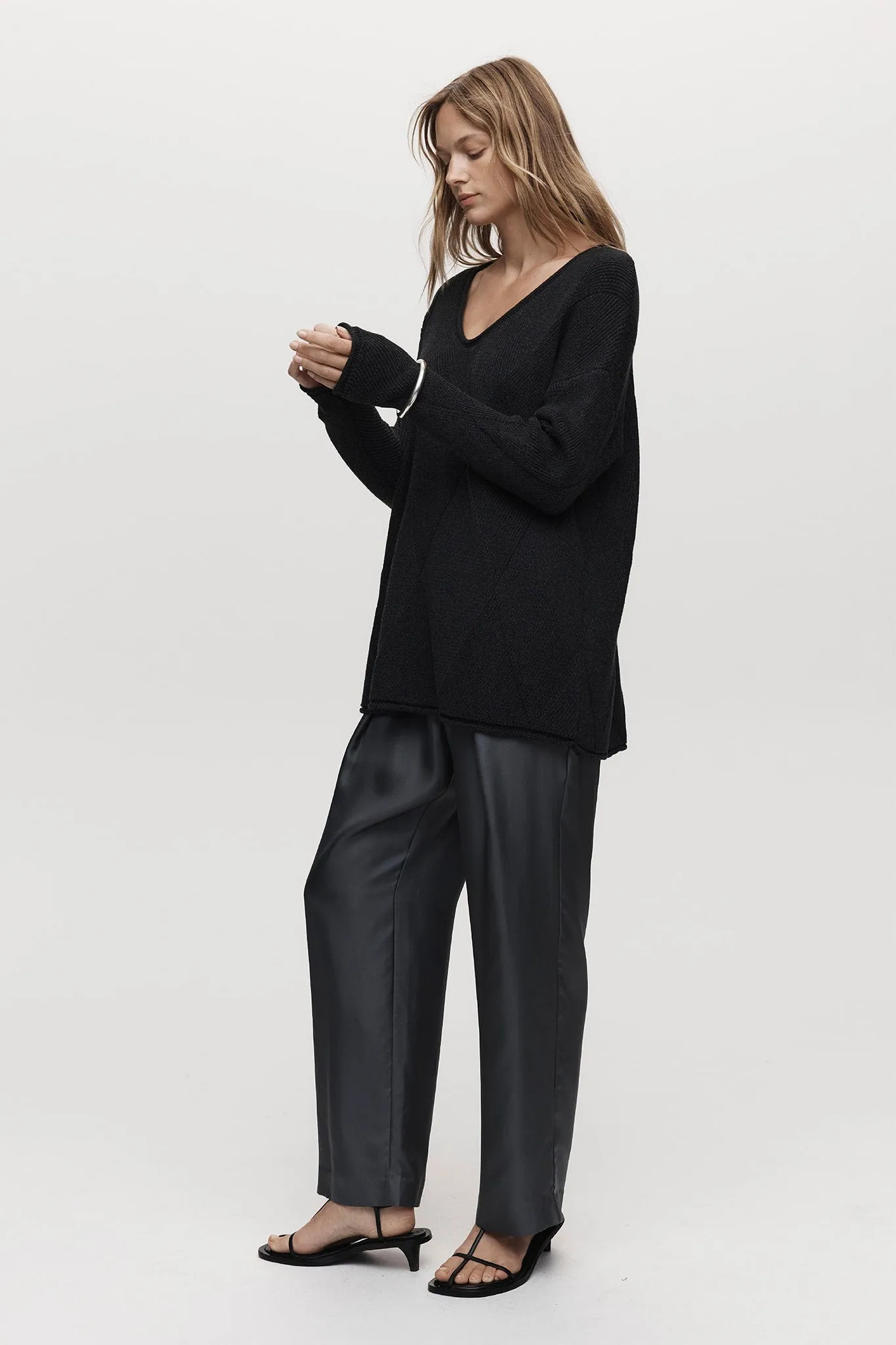 HONOR JUMPER - CHARCOAL sold by Marle product image thumbnail 4