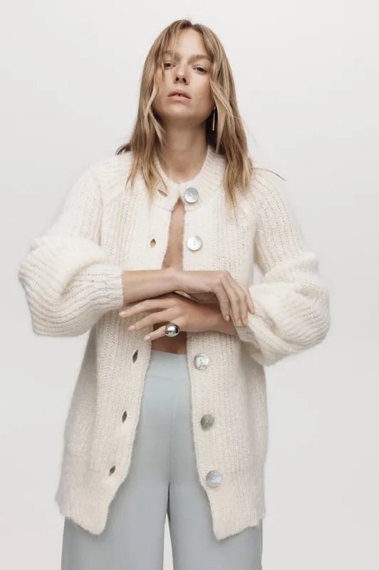 EVELYN CARDIGAN - IVORY sold by Marle