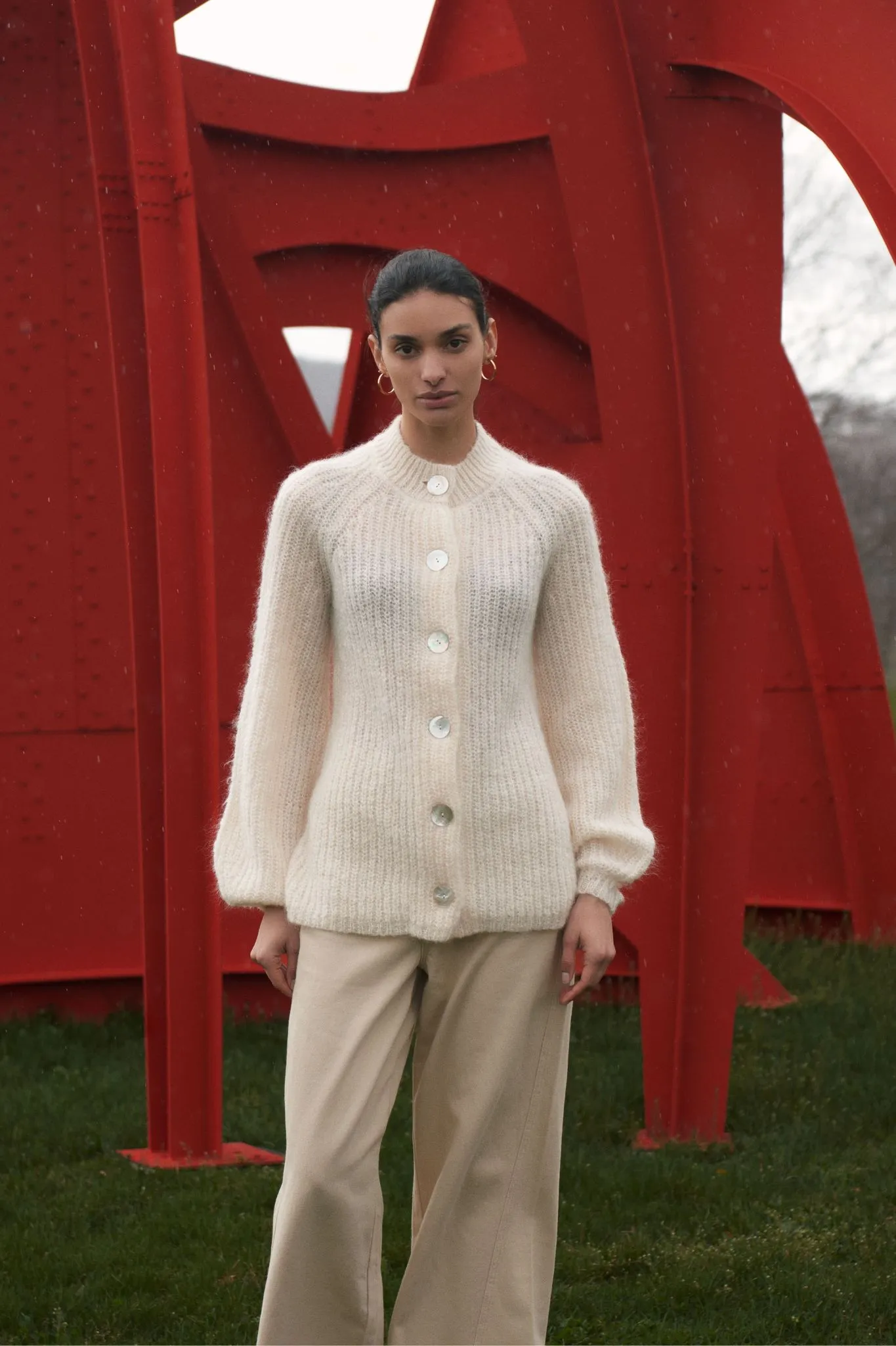 EVELYN CARDIGAN - IVORY sold by Marle product image thumbnail 2