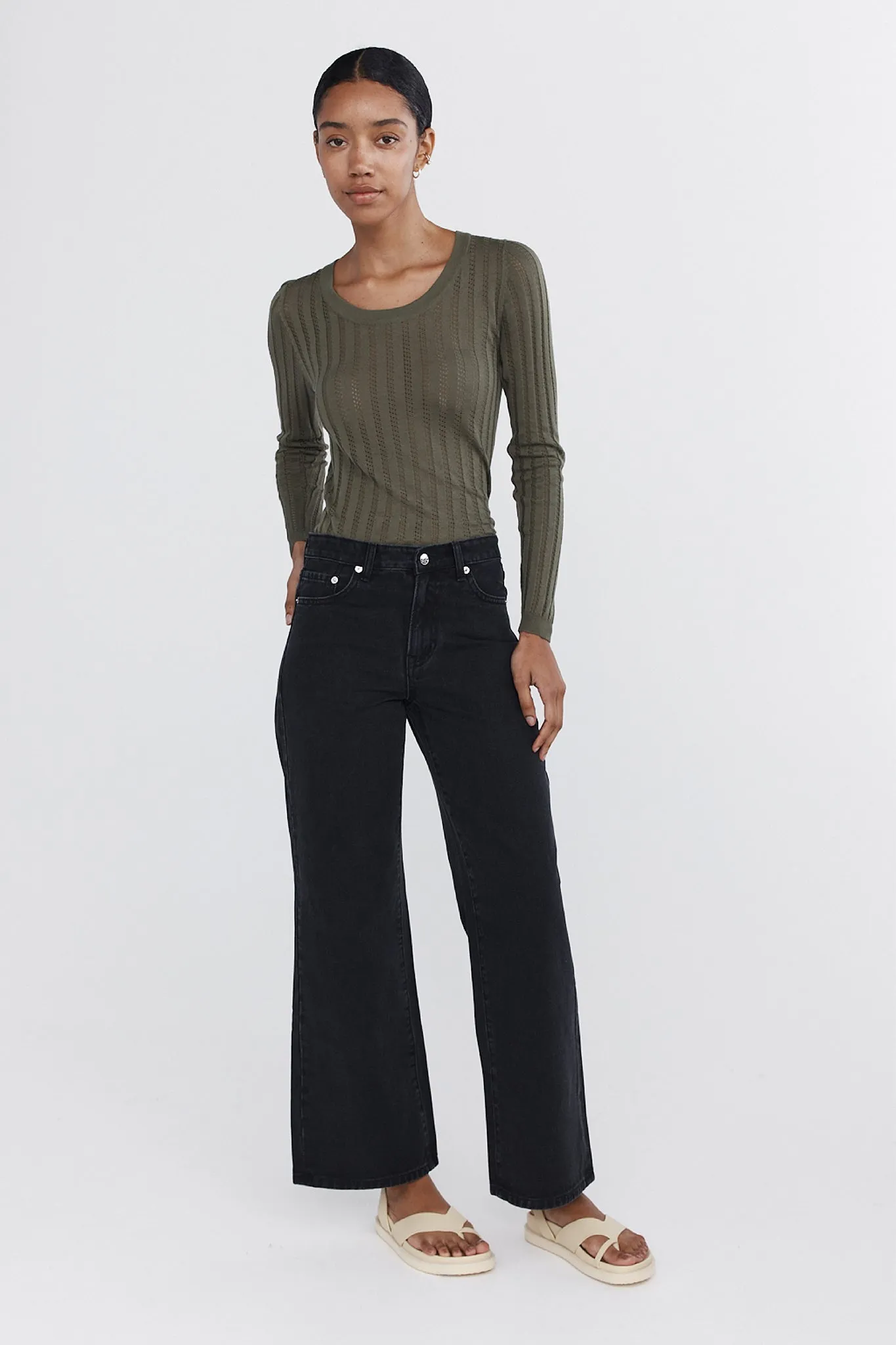 WIDE LEG JEAN - BLACK sold by Marle product image thumbnail 2