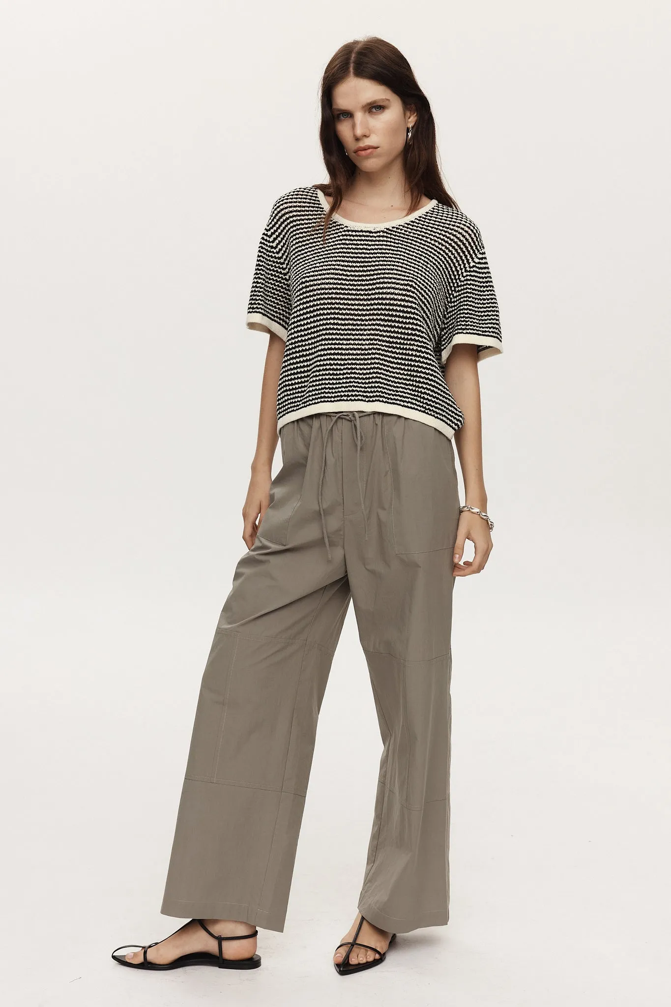 RUMI TOP - BLACK / IVORY sold by Marle product image thumbnail 3