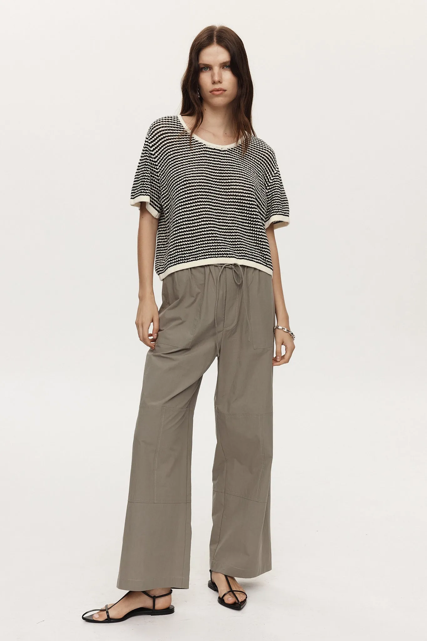 RUMI TOP - BLACK / IVORY sold by Marle product image thumbnail 2