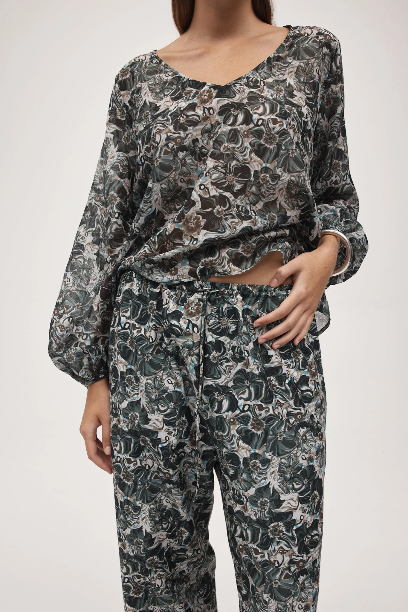 EVERLY TOP - FLORA MARBLE sold by Marle product image thumbnail 2